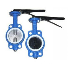 Wafer Type Lined Butterfly Valve with Through Shaft